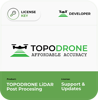 TOPODRONE LiDAR Post Processing 1-Year Support & Updates Package